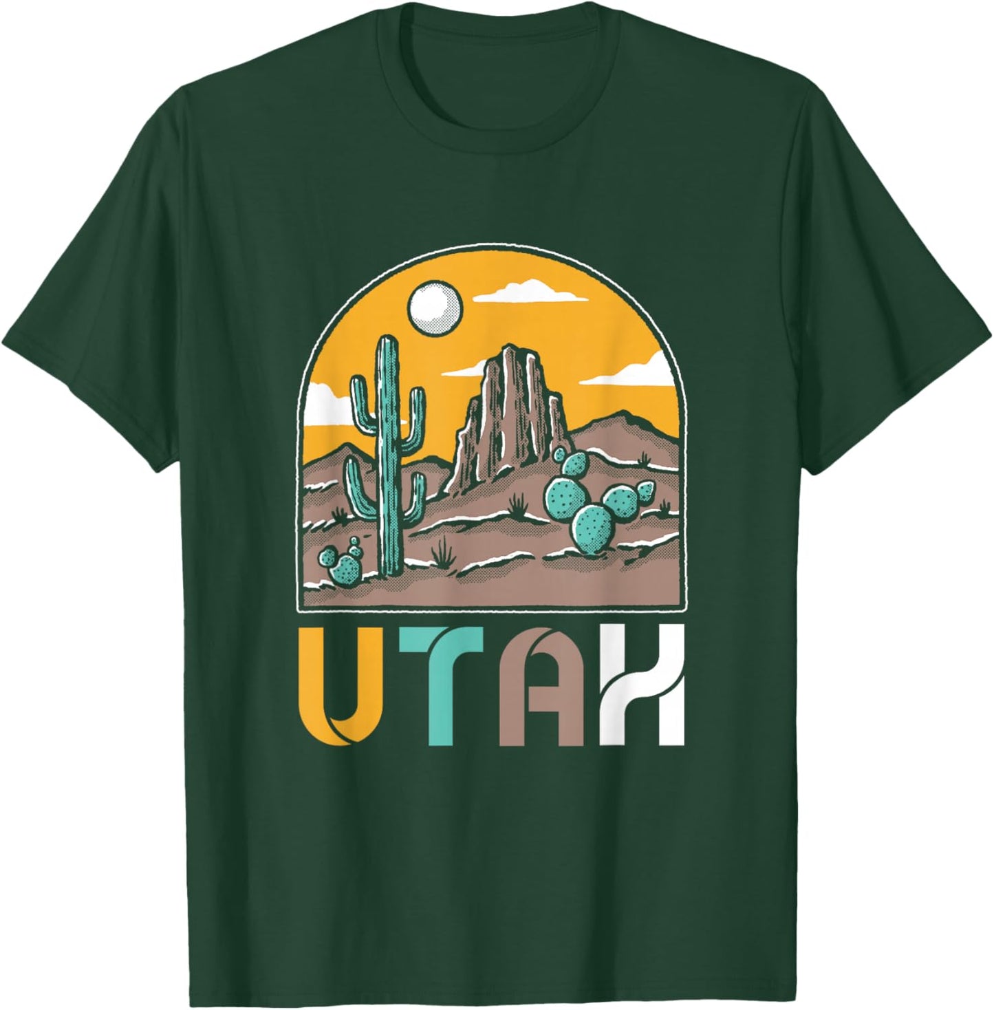 Utah Nature | National Park | Cactus Desert Utah T-Shirt - T-Shirt | Forest