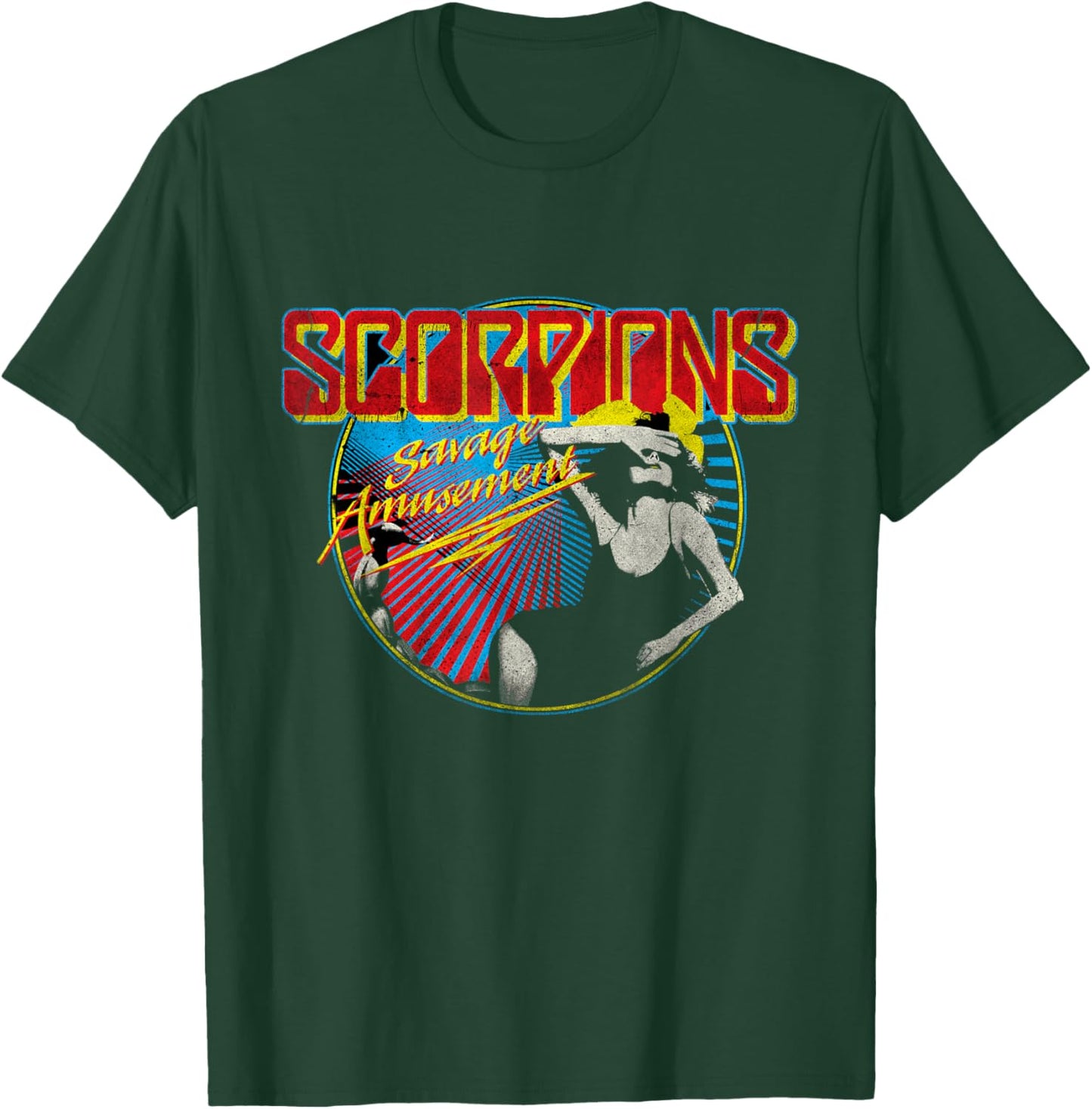Official Scorpions Savage Amusement T-Shirt - T-Shirt | Forest