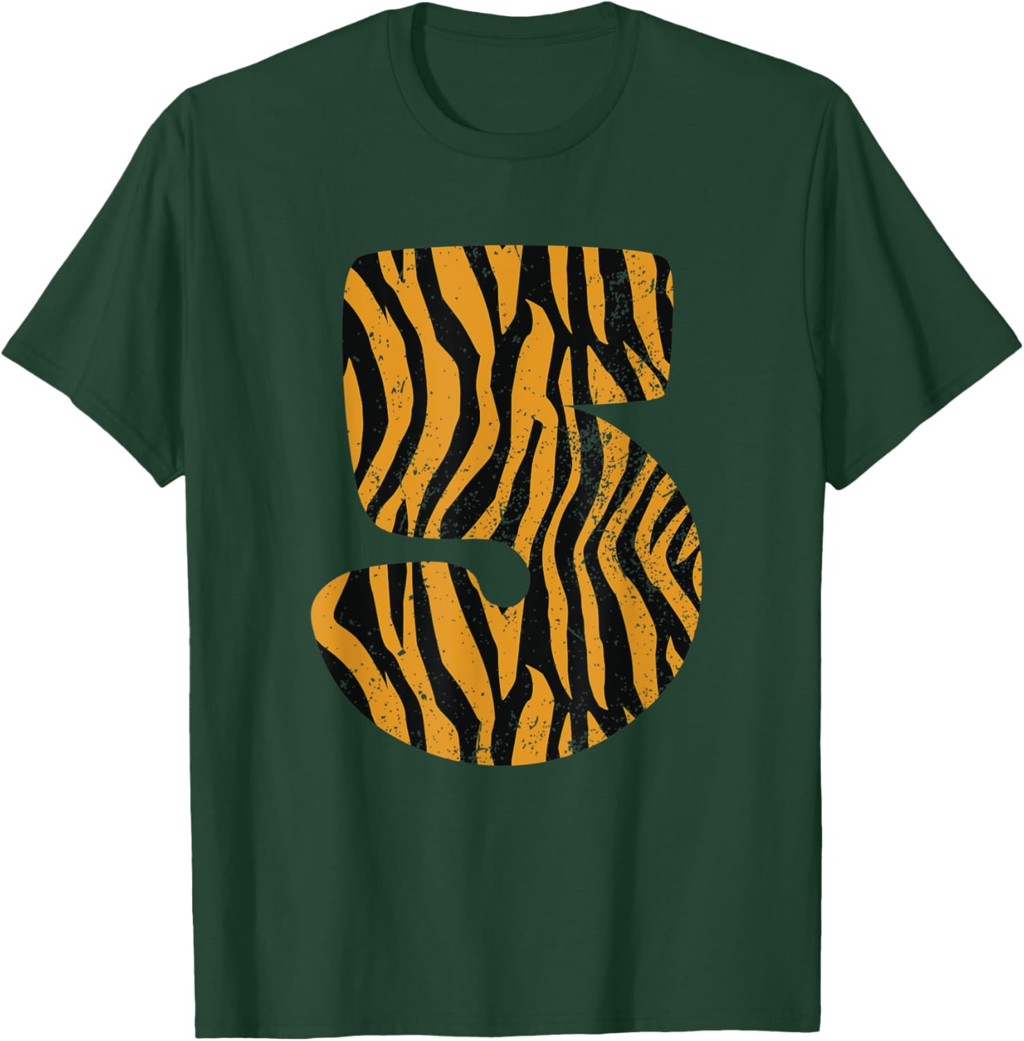 5 Years Old Tiger Themed - Tiger 5th Birthday Party T-Shirt - T-Shirt | Forest