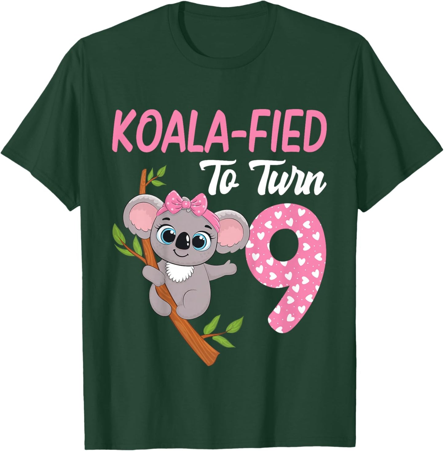 9 Year Old Koala 9th Birthday Party Animal Koala Lover T-Shirt - T-Shirt | Forest