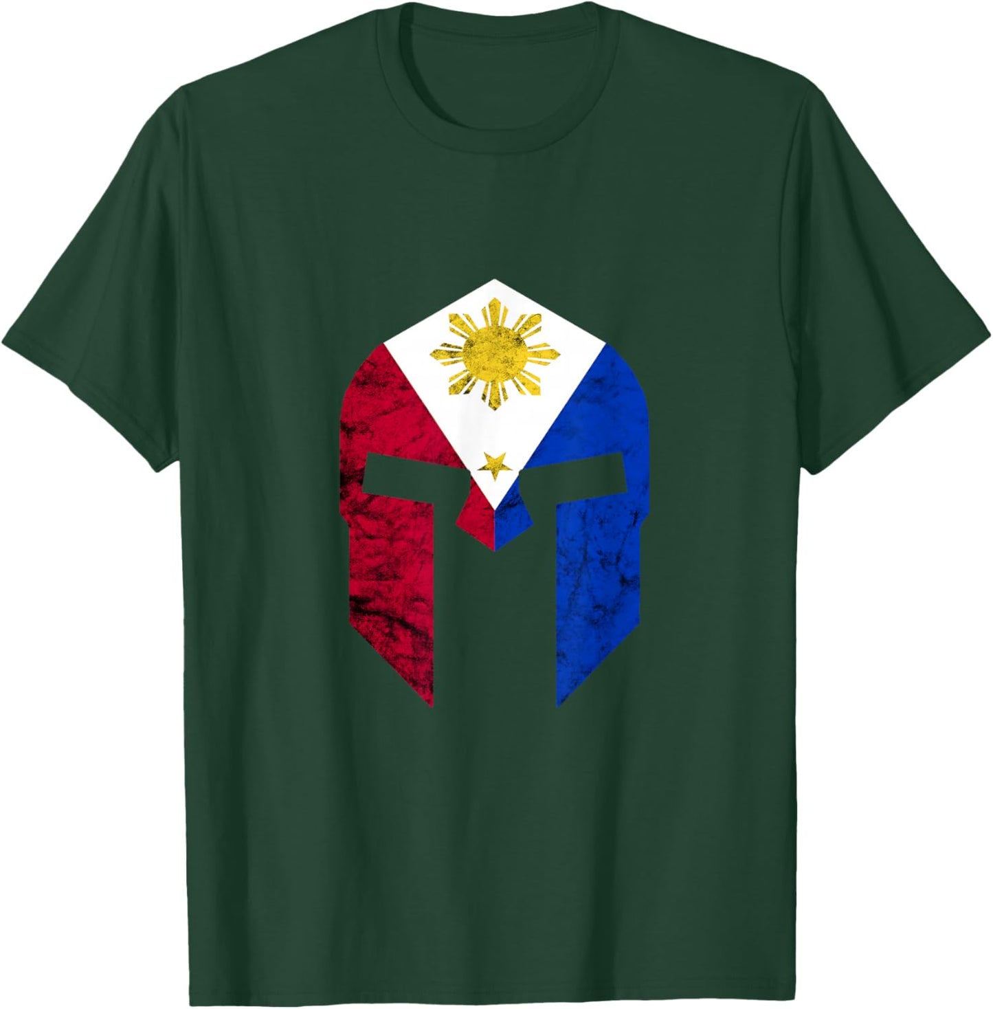 Philippines Roman Helmet Pilipinas Filipino Pride Roots T-Shirt - T-Shirt | Forest