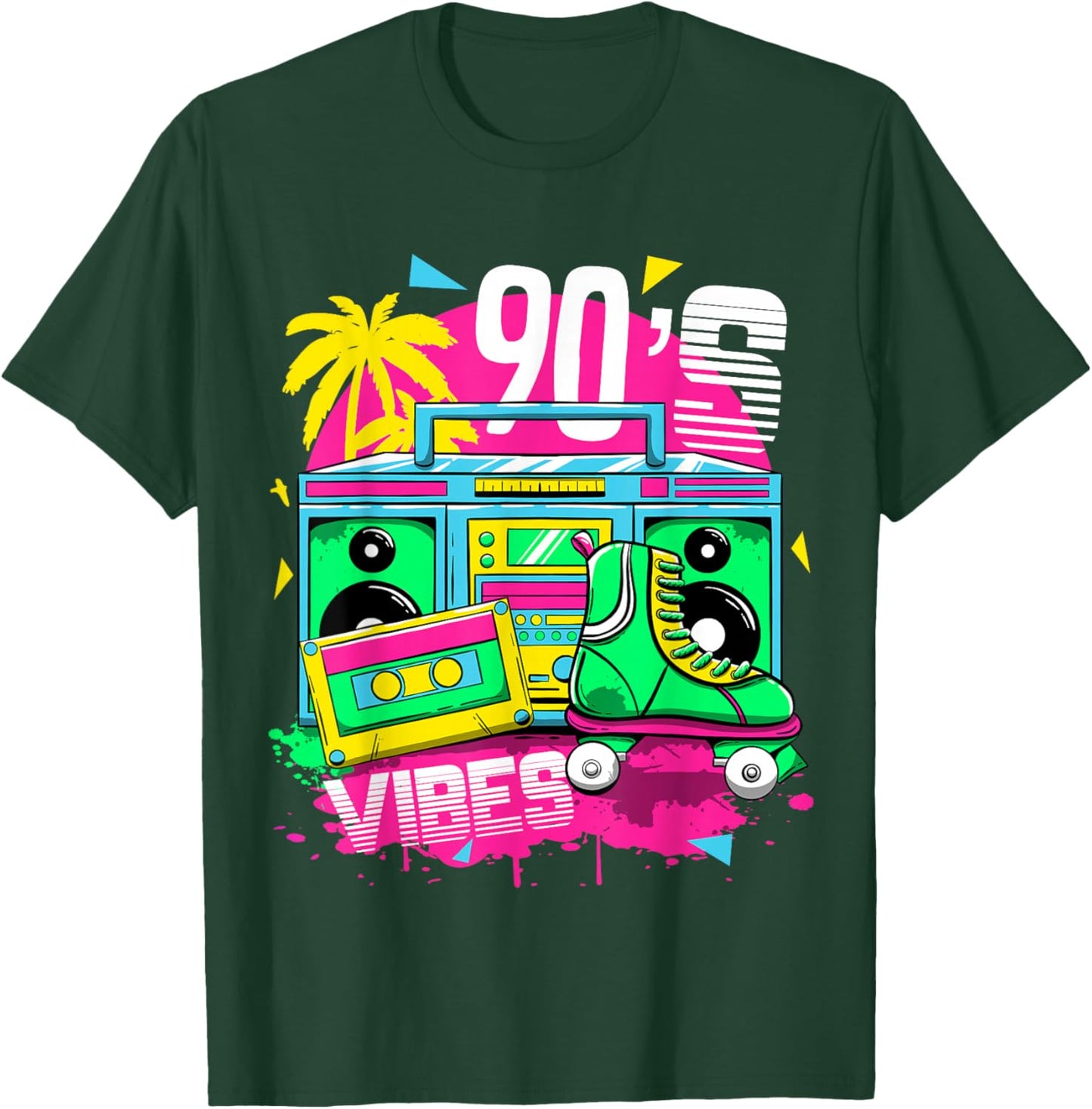 90s Vibe 1990s Retro Vintage Nineties I Love the 90's T-Shirt - T-Shirt | Forest
