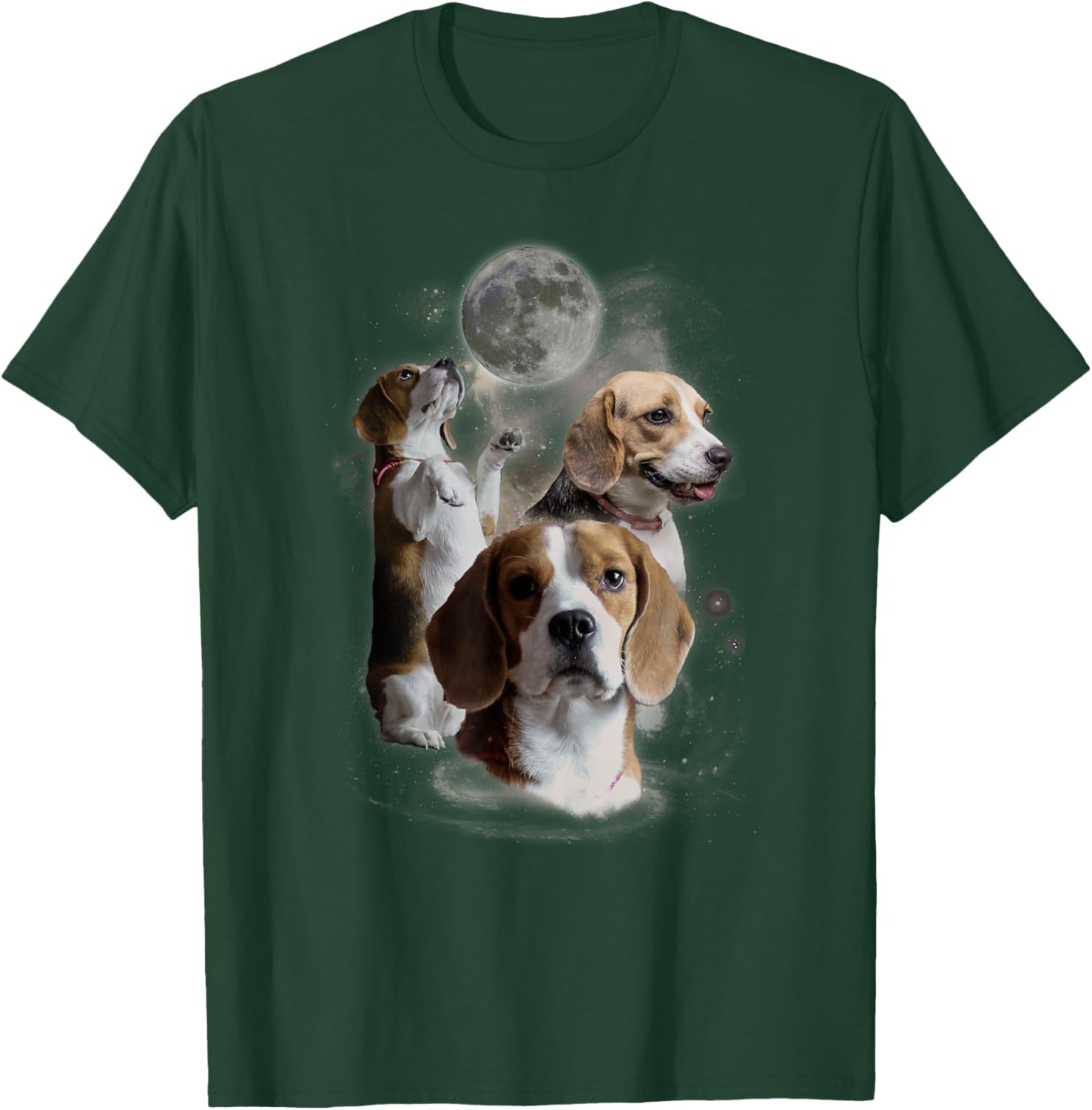 Howling at the Moon Shirt - Funny Beagle Shirt - Beagle T-Shirt - T-Shirt | Forest