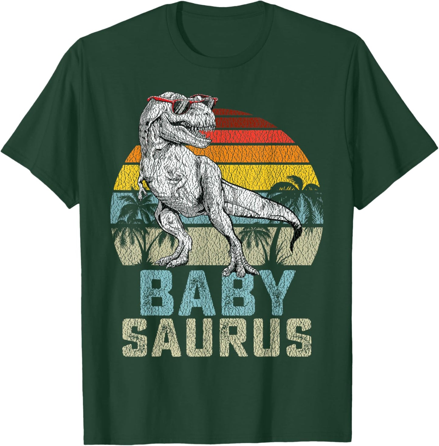 Babysaurus T Rex Dinosaur Baby Saurus Family Matching T-Shirt - T-Shirt | Forest