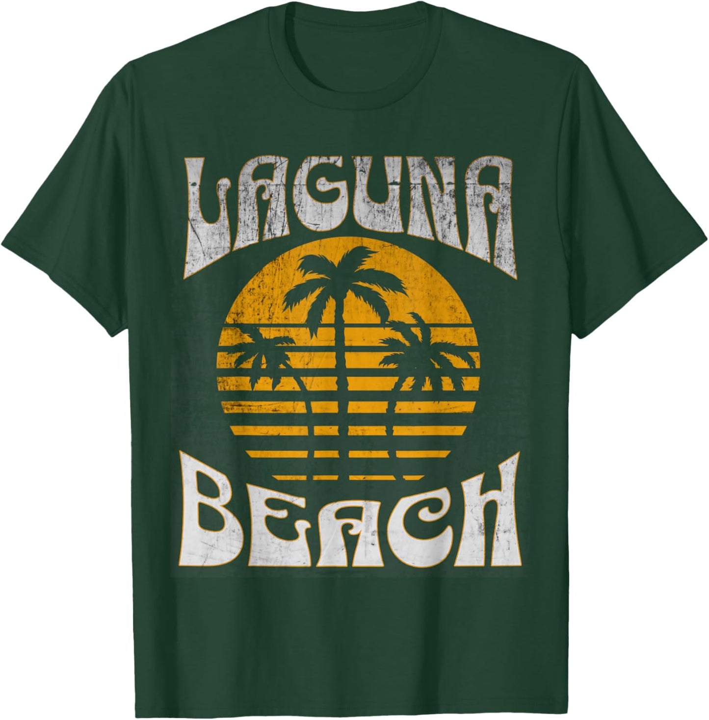 Laguna California Beach Summer Vacation Vintage Men Women Kids T-Shirt - T-Shirt | Forest
