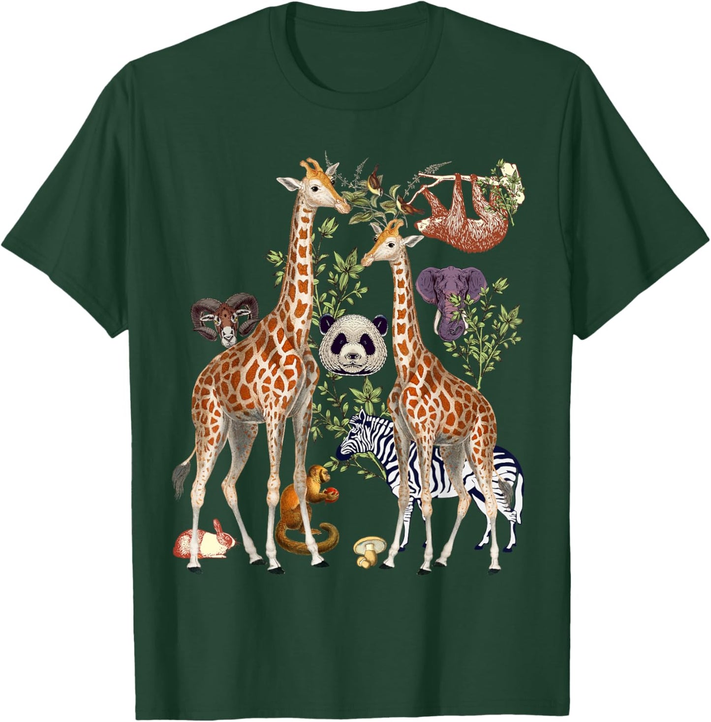 Jungle Animal Wildlife Safari Zoo Theme Wild Animals Forest T-Shirt - T-Shirt | Forest