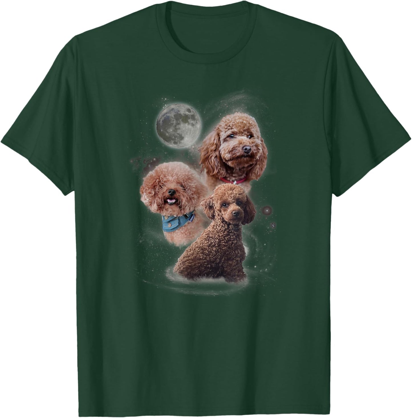 Howling at the Moon Shirt - Funny Poodle Shirt - Poodle T-Shirt - T-Shirt | Forest