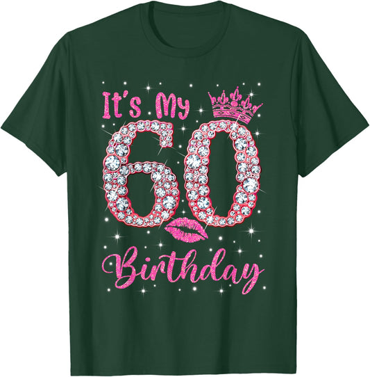 60 It's My Birthday 1962 60Th Birthday Gift T-Shirt - T-Shirt | Forest