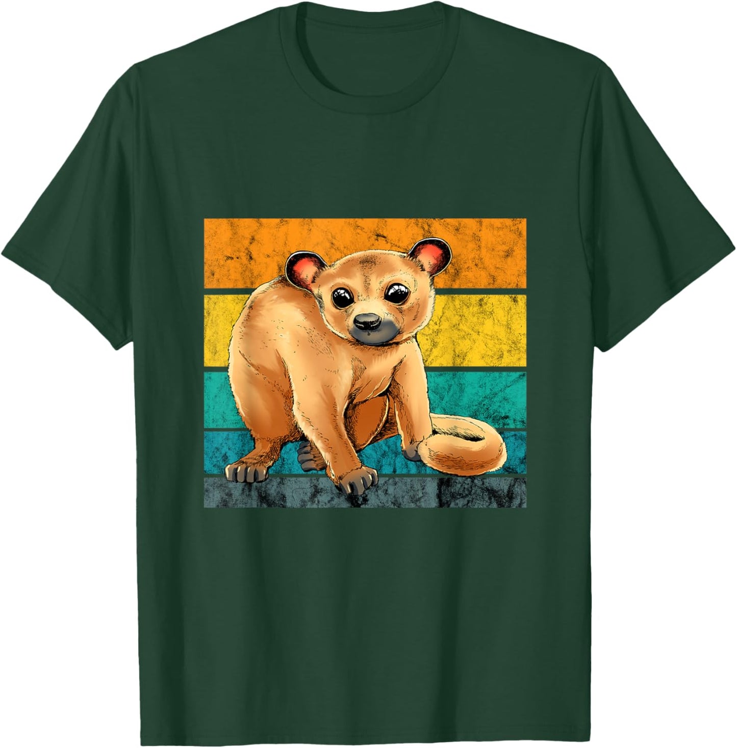 Kinkajou Retro Vintage Honey Bear Animal Kinkajou Lover T-Shirt - T-Shirt | Forest