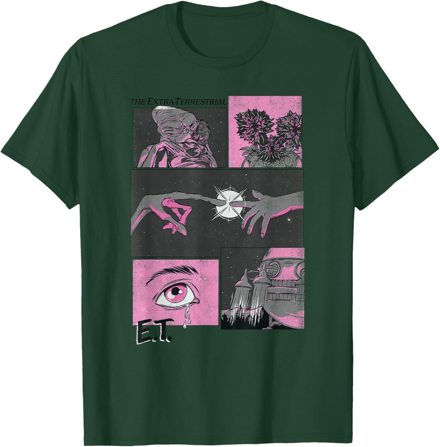 E.T. The Extra-Terrestrial Comic Strip Poster T-Shirt - T-Shirt | Forest