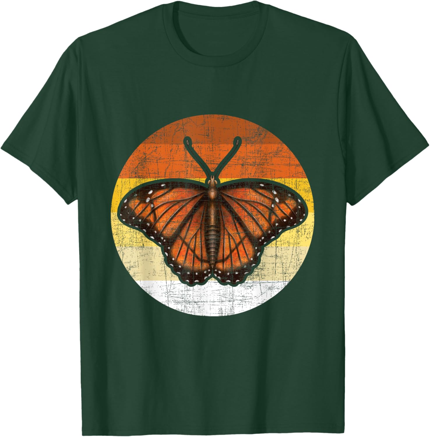 Retro Butterfly Lover - Gardener Butterflies Entomologist T-Shirt - T-Shirt | Forest