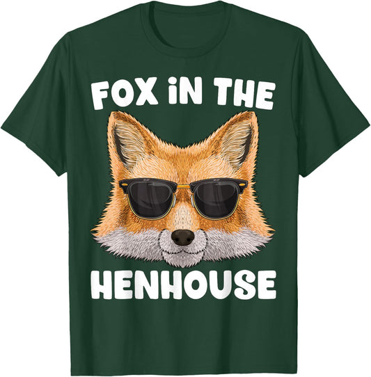Fox In The Henhouse Funny Cute Fox Pun Don't Care Sarcastic T-Shirt - T-Shirt | Forest