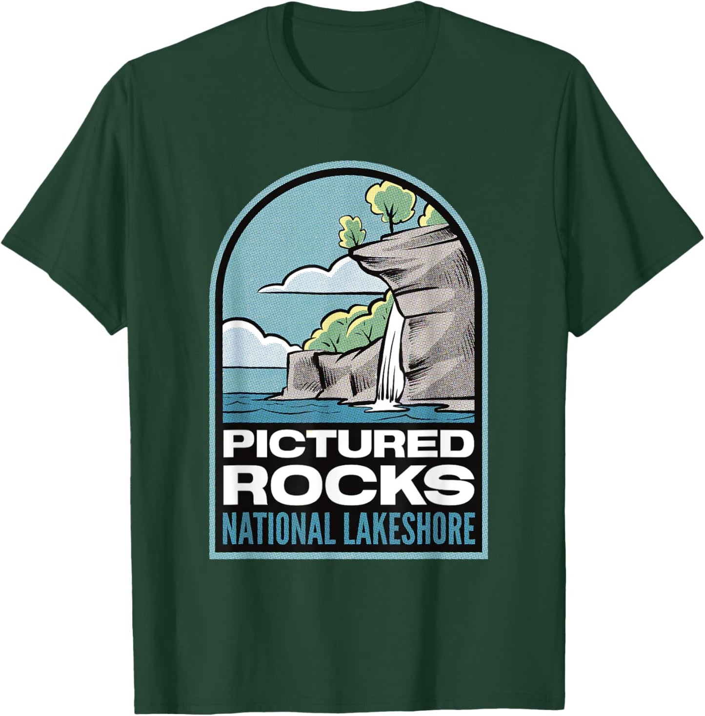 Pictured Rocks National Lakeshore Michigan T-Shirt - T-Shirt | Forest