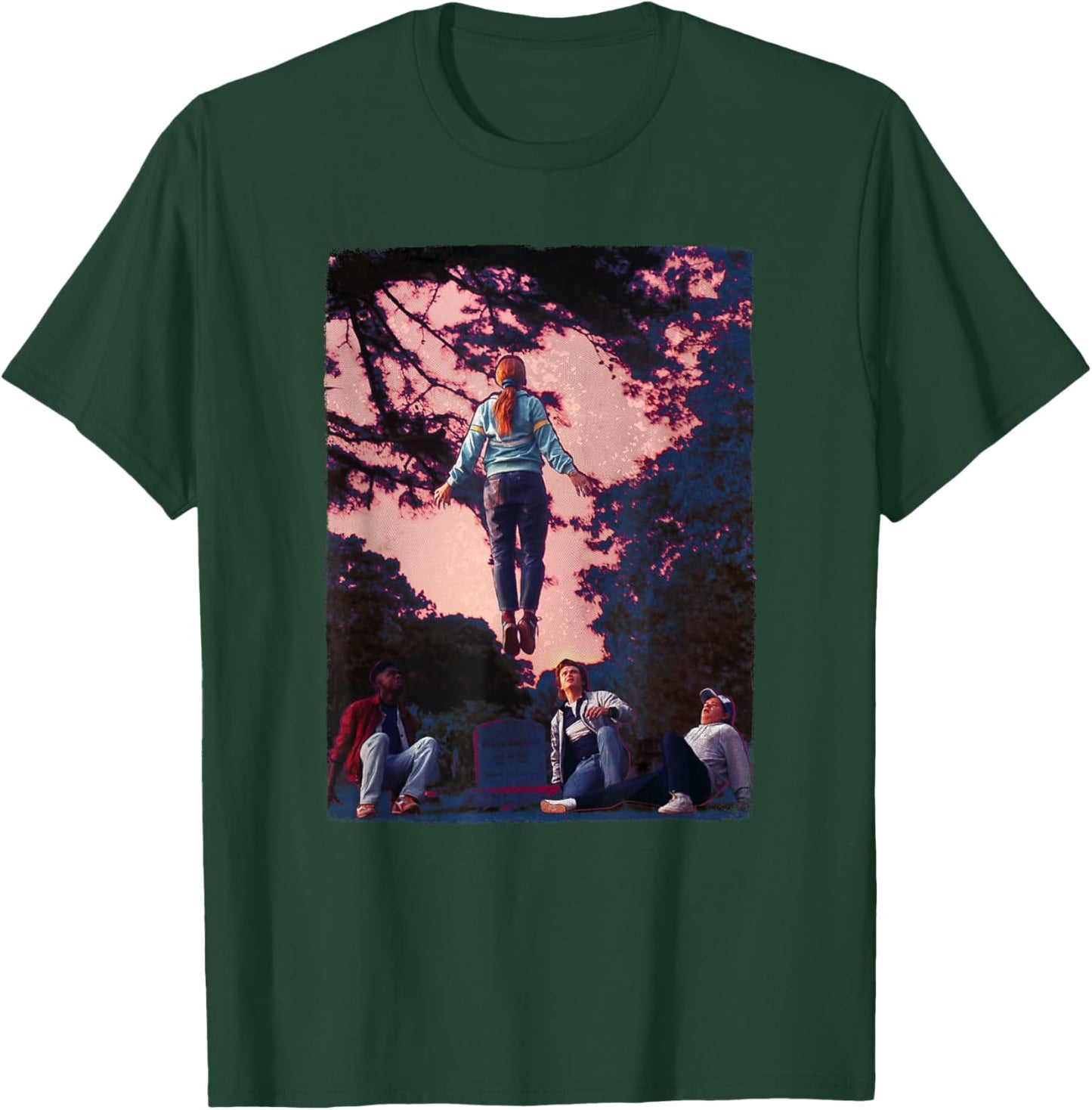 Stranger Things 4 Mad Max Floating Poster T-Shirt - T-Shirt | Forest