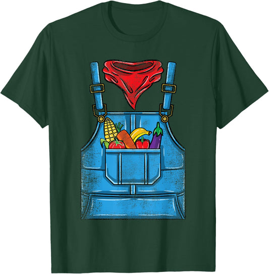 Farmer Costume Halloween T-Shirt - T-Shirt | Forest