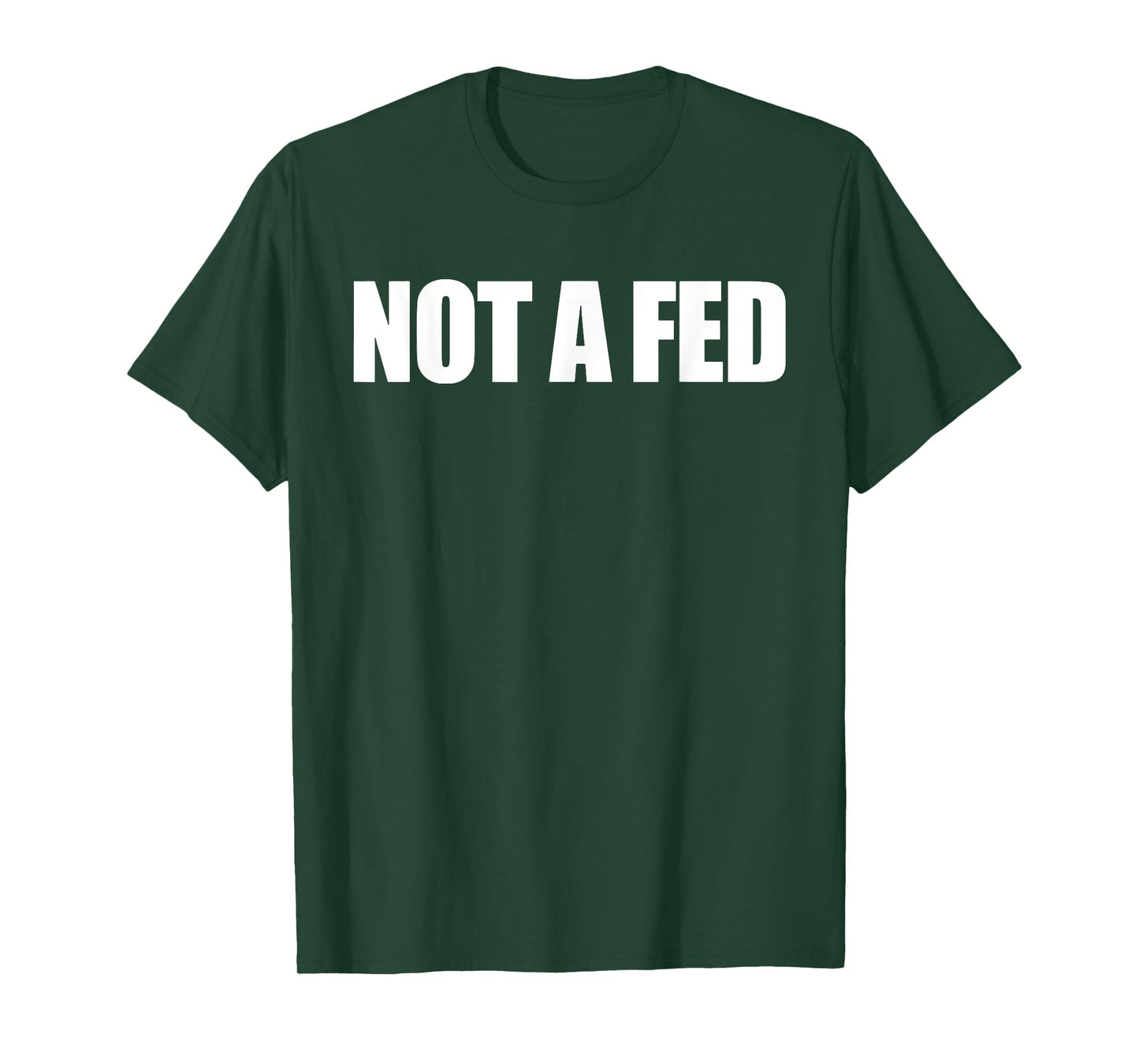 Funny Not A Fed Tee Shirt - Unisex-Kids Black T-Shirt - Small