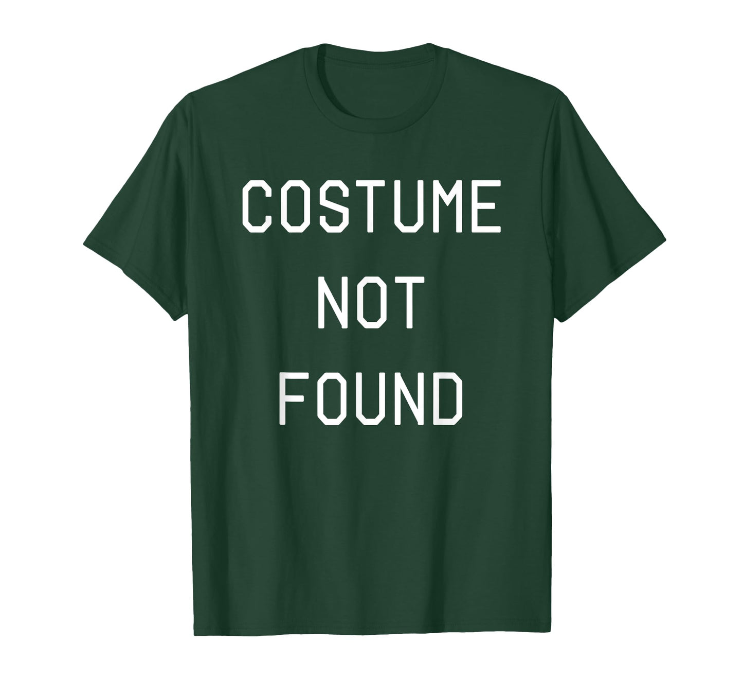 Error 404 Costume Not Found Funny Couples Matching Halloween T-Shirt