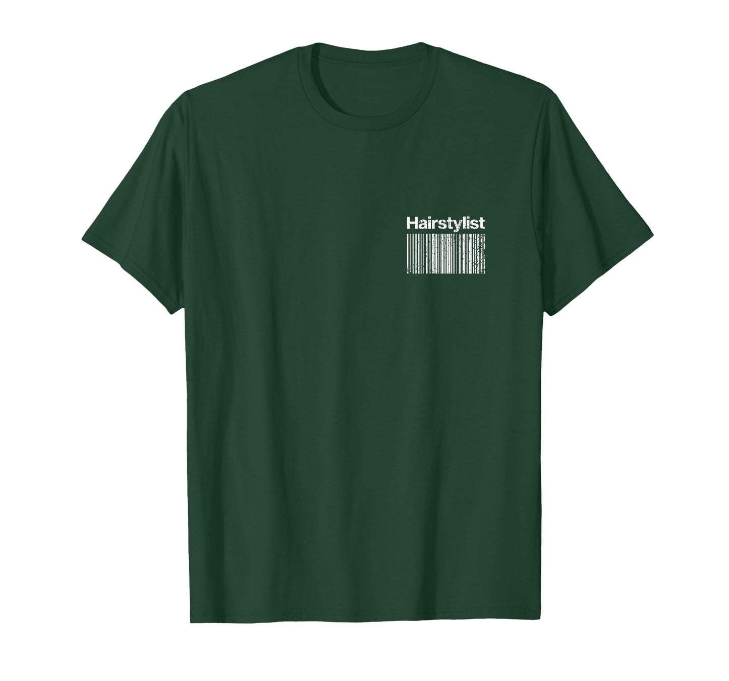 Vintage Hairstylist BACK Barcode Hair Stylist T-Shirt