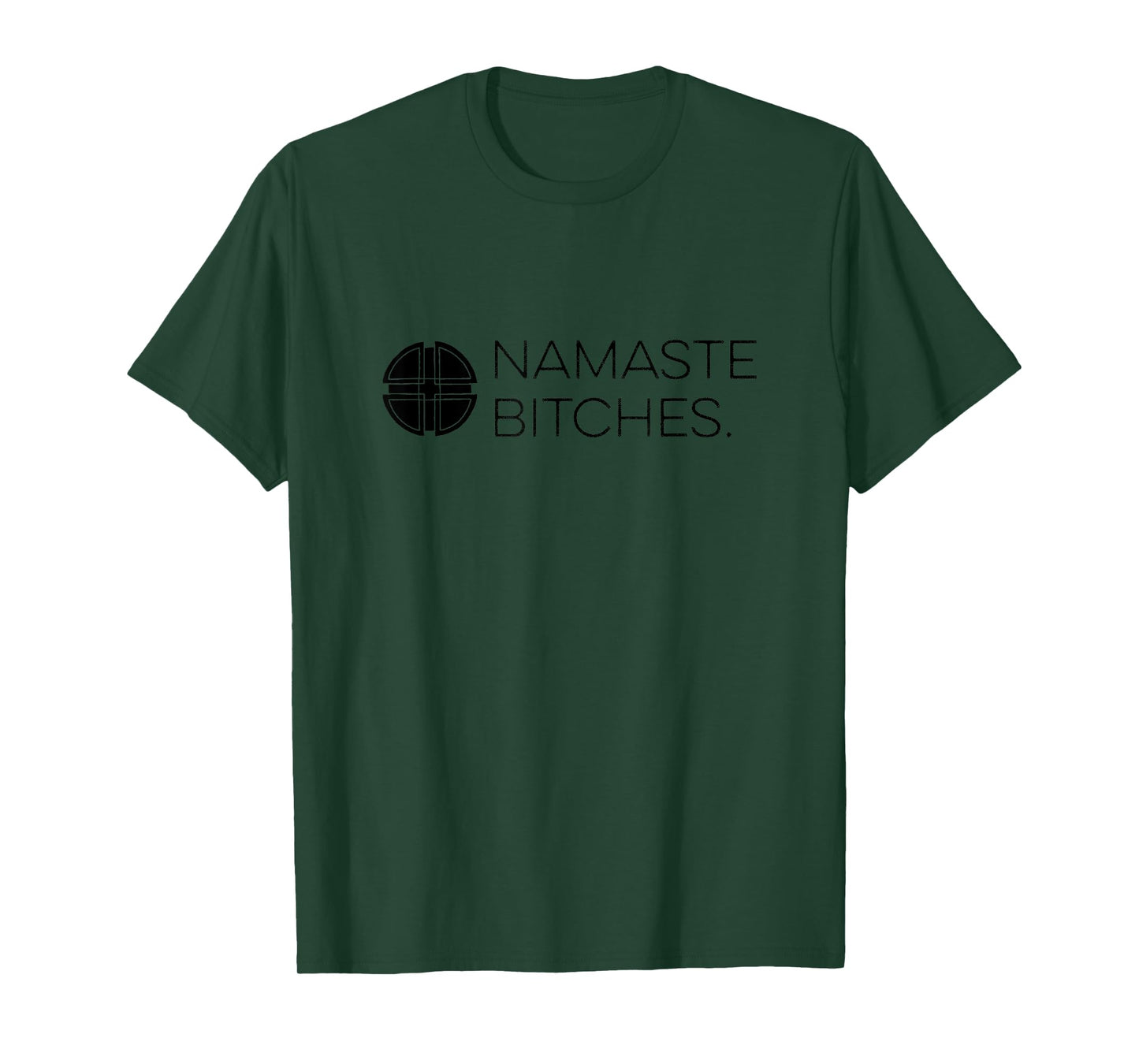 Zen AF | Mindfulness Designs Grey Namaste Bitches Yoga T-Shirt X-Small
