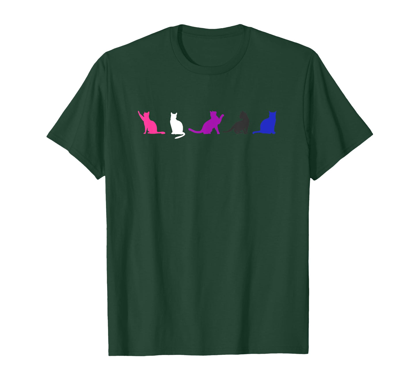 Genderfluid Pride Cats - LGBTQ Gender Fluid - Nonbinary Flag T-Shirt