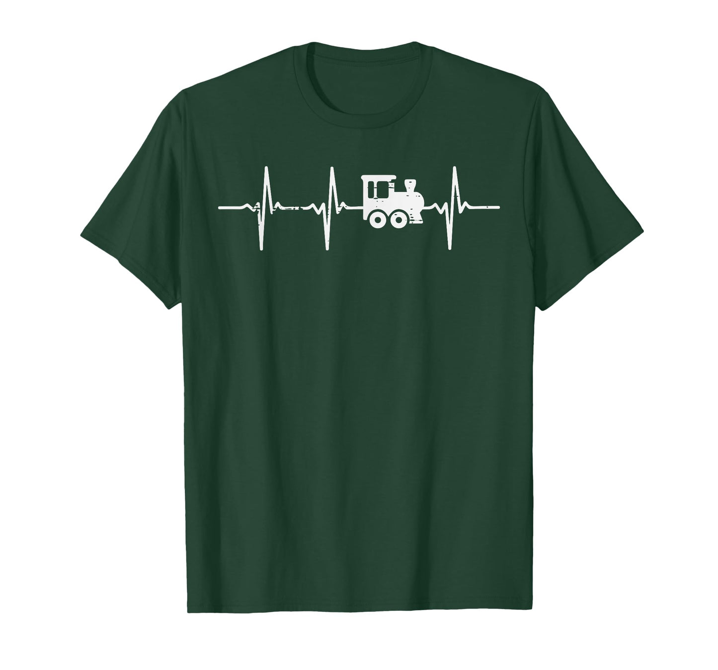 Train Heartbeat Locomotive Conductor Men Boys Kids Women T-Shirt