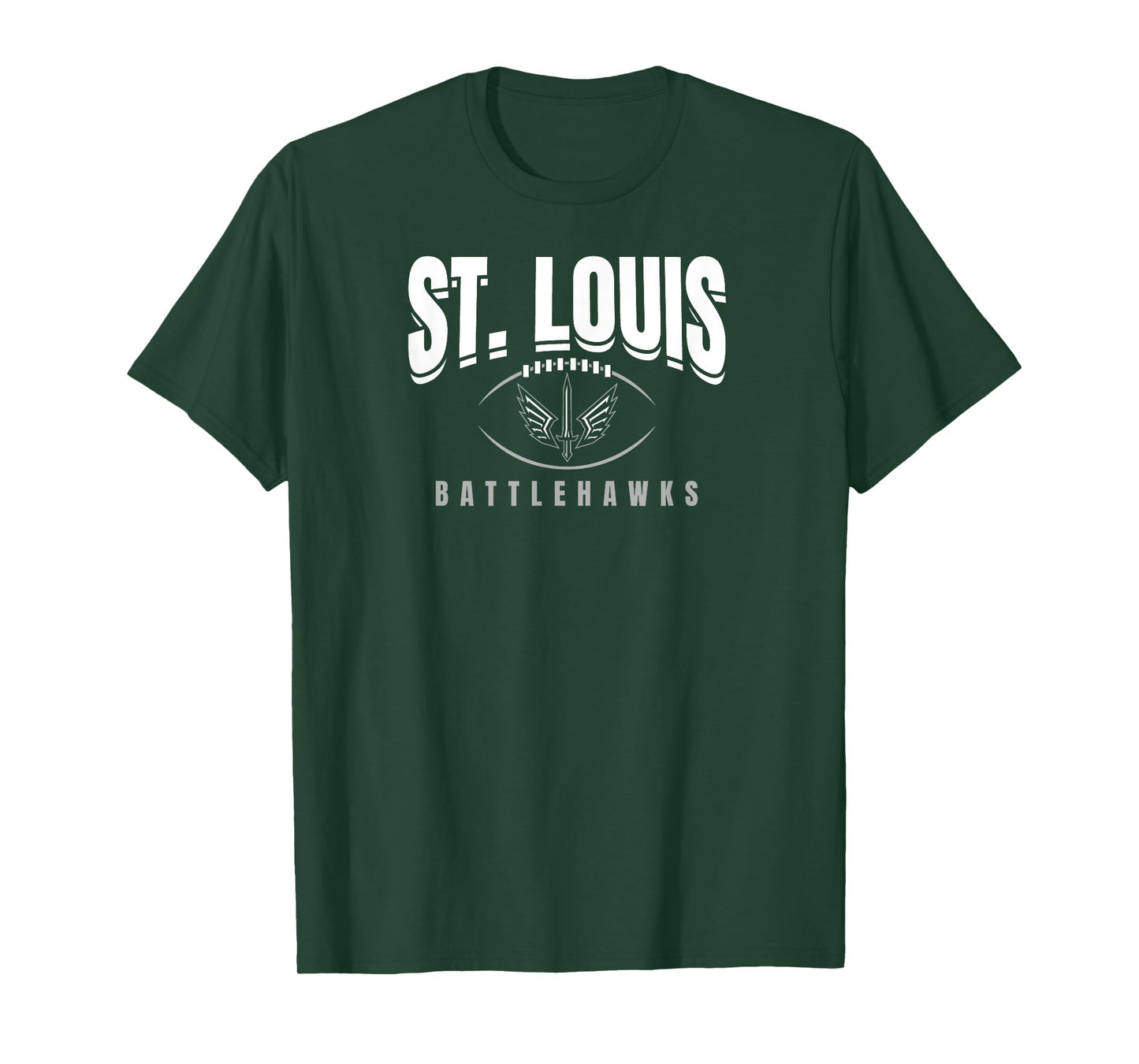 St. Louis Battlehawks: Football Outline T-Shirt