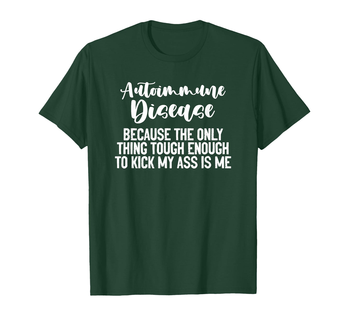 Autoimmune Disease Awareness Graphic Illness Statement Print T-Shirt