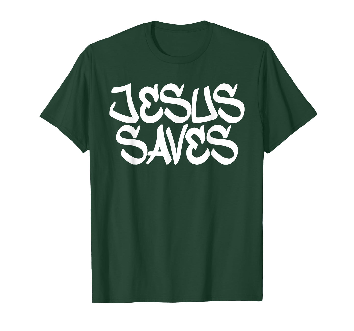 Jesus Saves Urban Youth Graffiti Style Modern Christian Swag T-Shirt