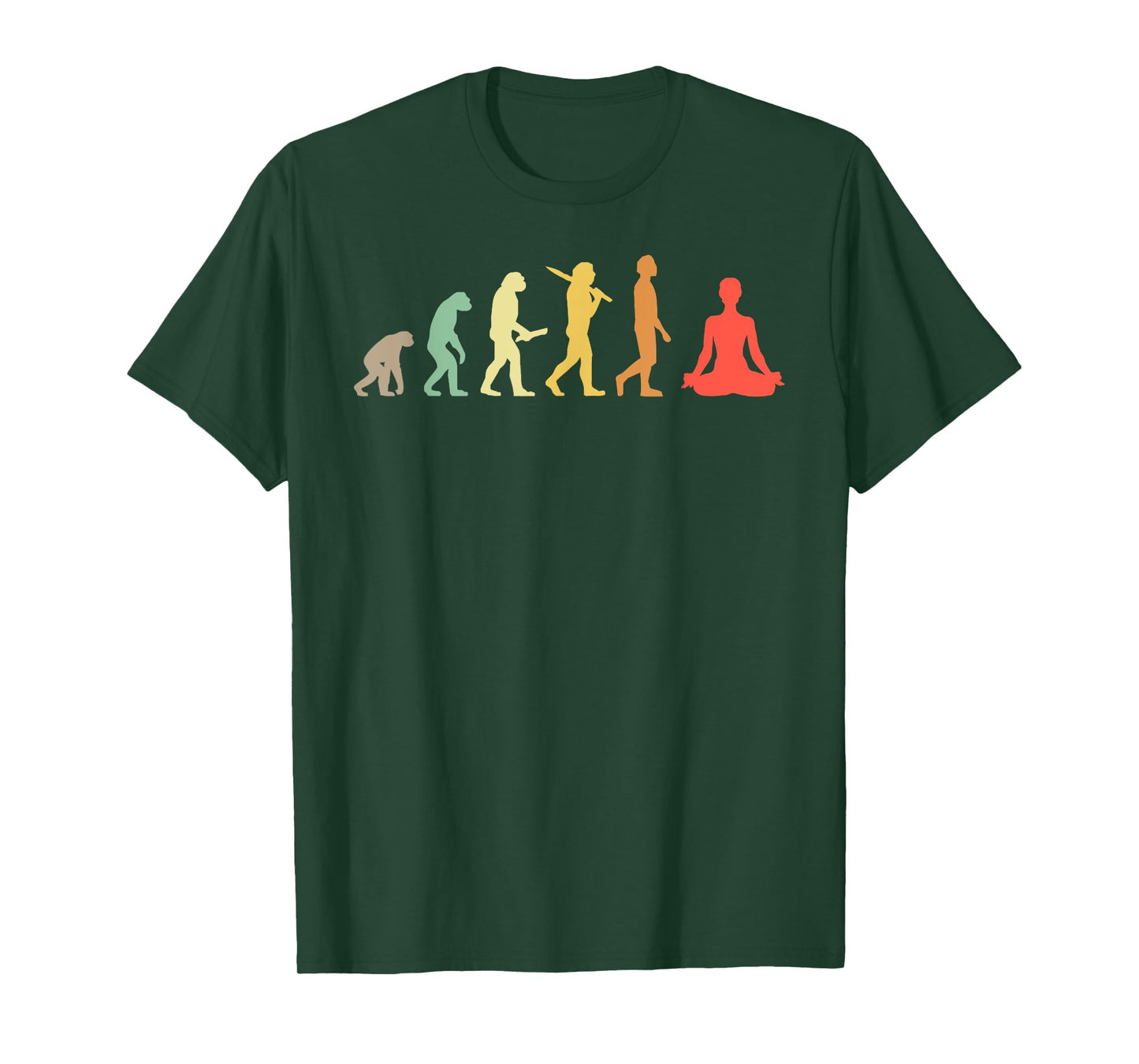 Retro Yoga Evolution Gift For Yogis T-Shirt