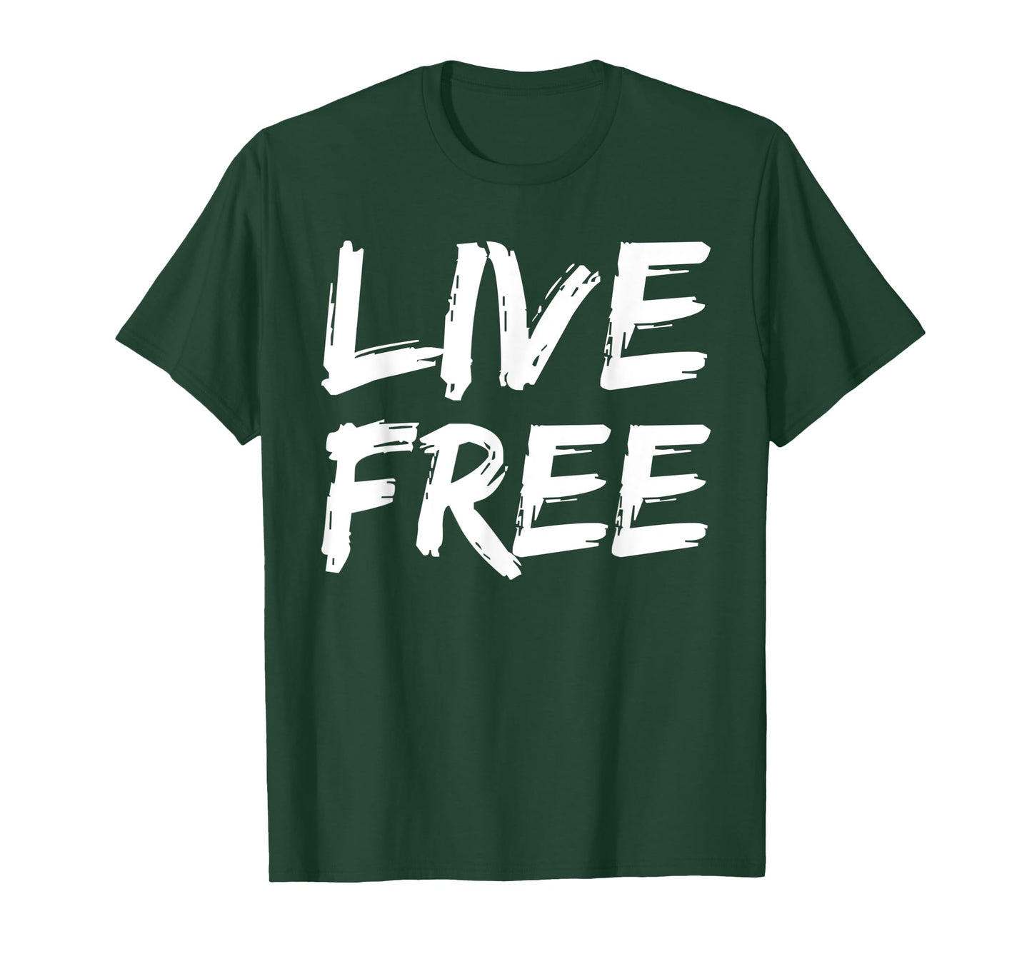 Christian Quote for Men Freedom in Christ Saying Live Free T-Shirt
