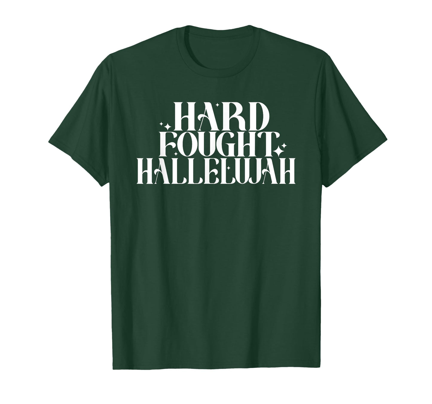 Hard Fought Hallelujah, Retro Christian Worship Bible Verse T-Shirt