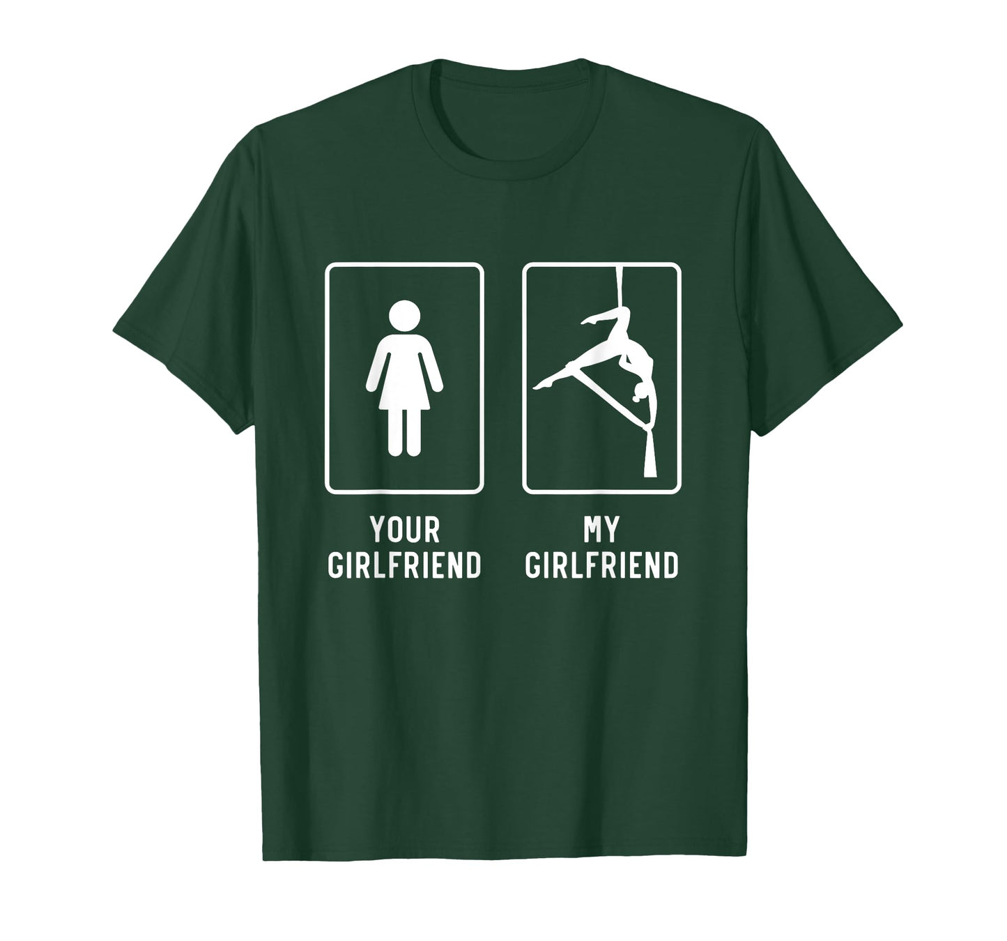 Hammock Silk Girlfriend Funny Aerial Yoga Gifts For BF T-Shirt