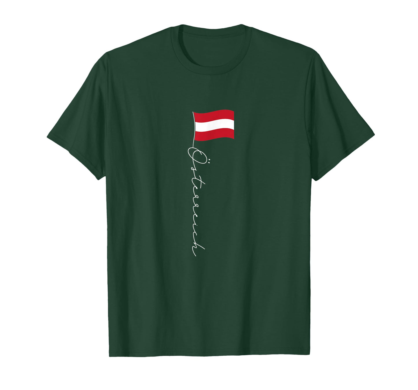 Austria Signature Flag Pole - Patriotic Austrian Flag Women Kids Men T-Shirt