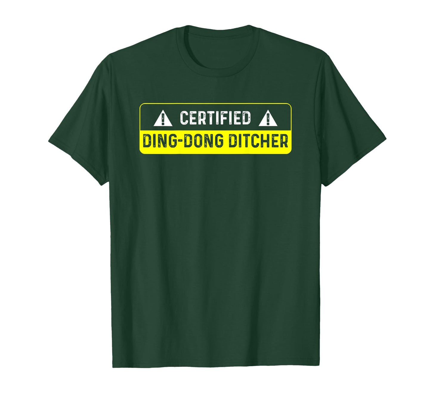 Playful Childhood Prank Ding Dong Ditch Kids Fathers Jokes T-Shirt