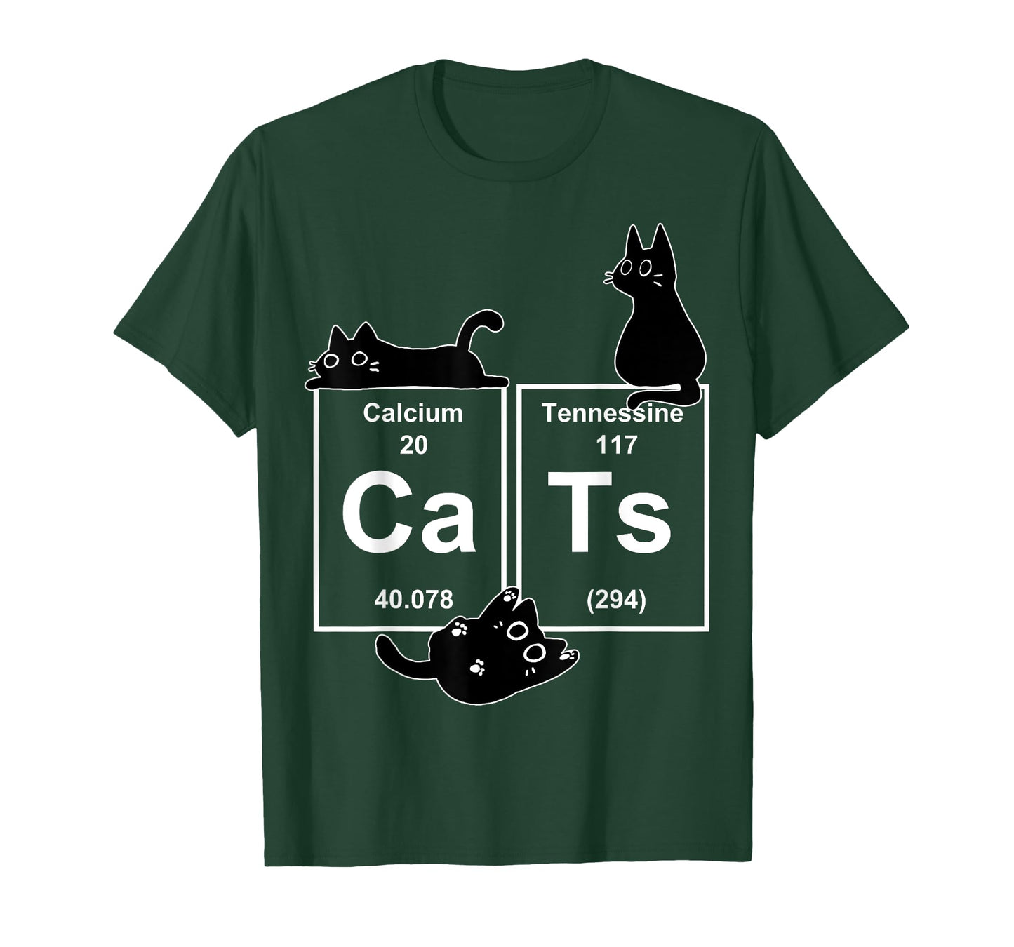 Cat Chemistry Periodic Table Funny Gifts Cat Dad, Cat Mom T-Shirt