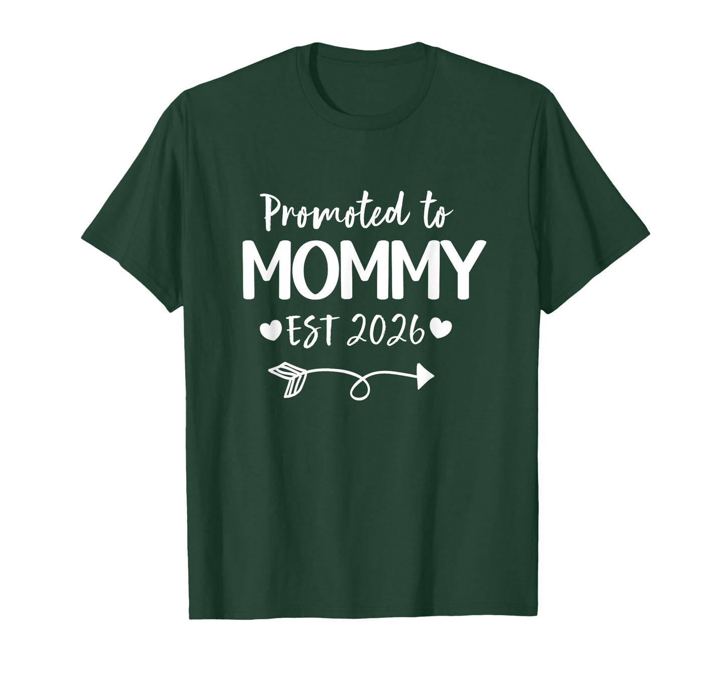 Promoted To Mommy 2026 New Mommy Daddy Announcement T-Shirt