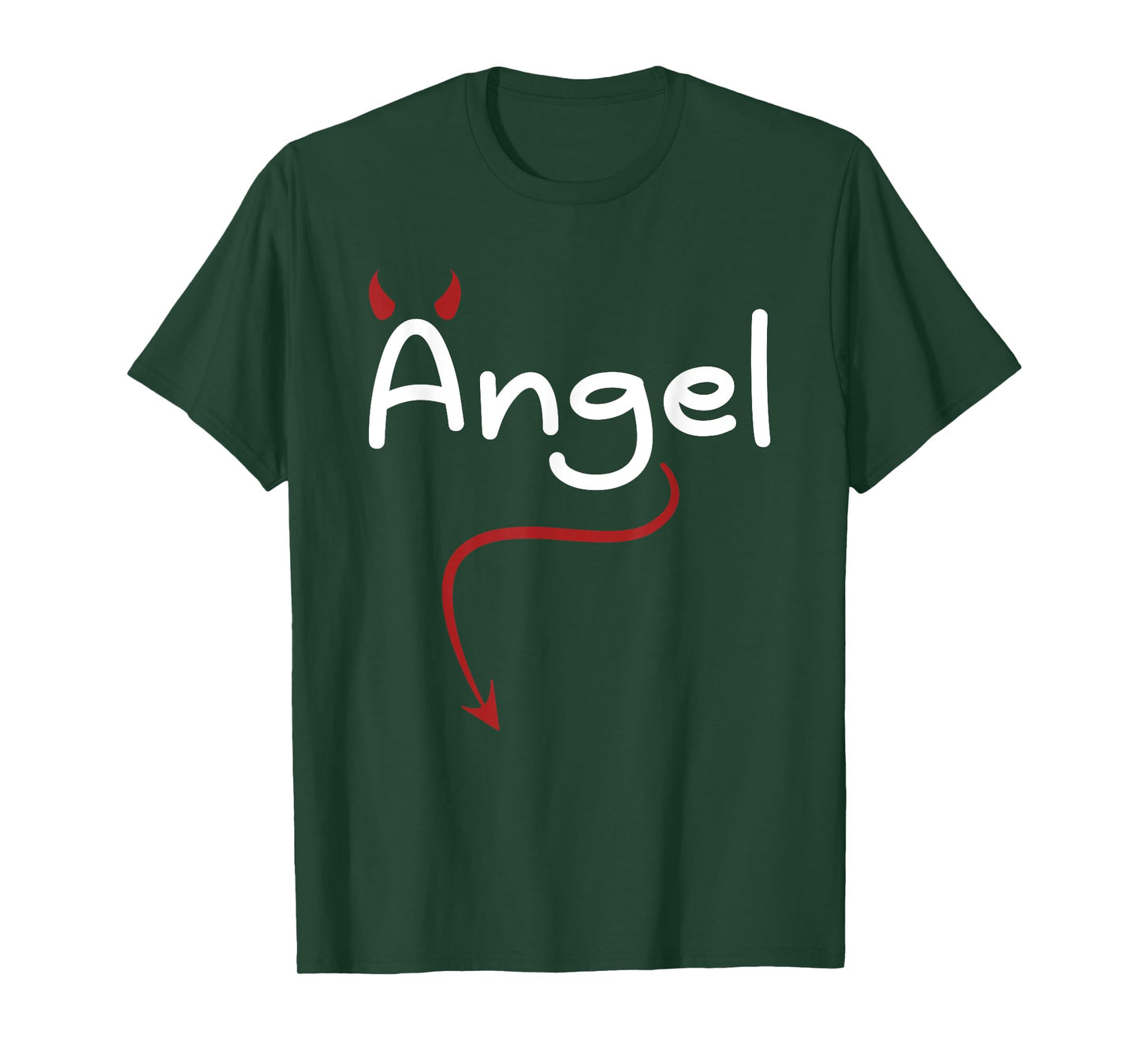 Carnival Costume Devil Angel Couple Love Funny Angel T-Shirt