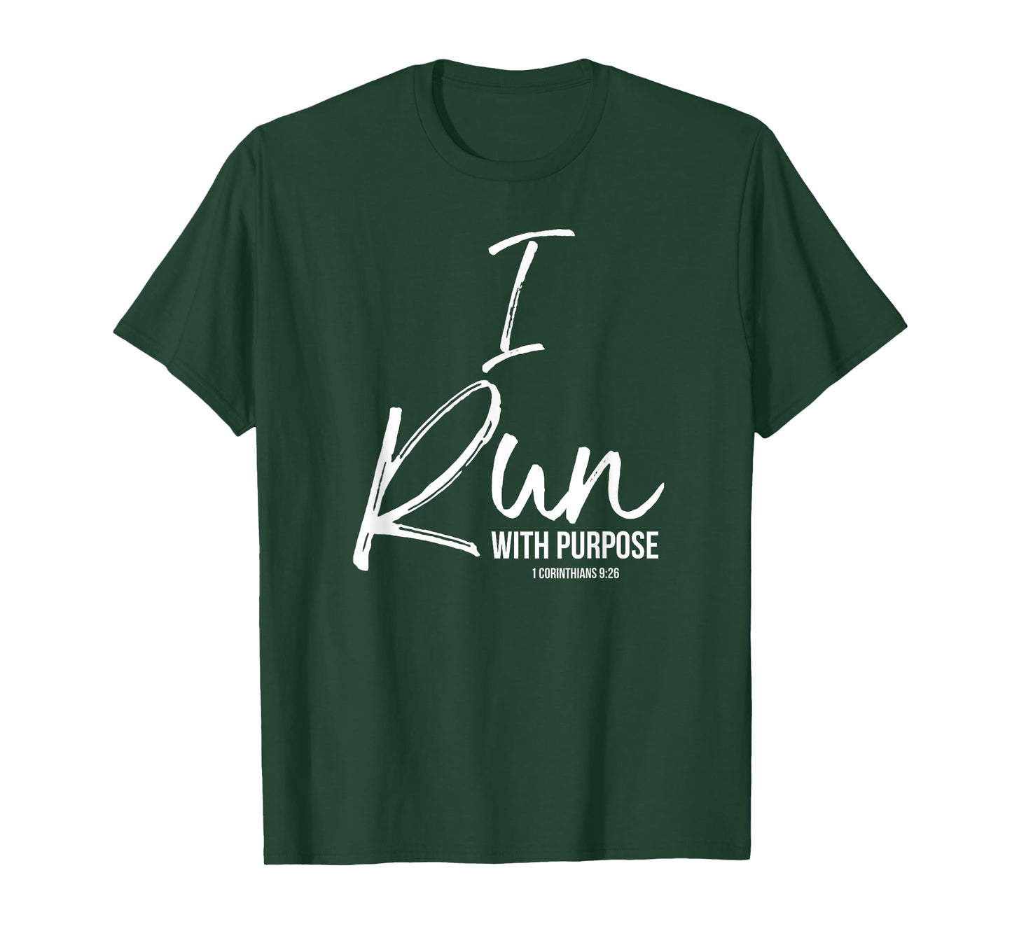 Christian Running Gift for Runners I Run with Purpose T-Shirt