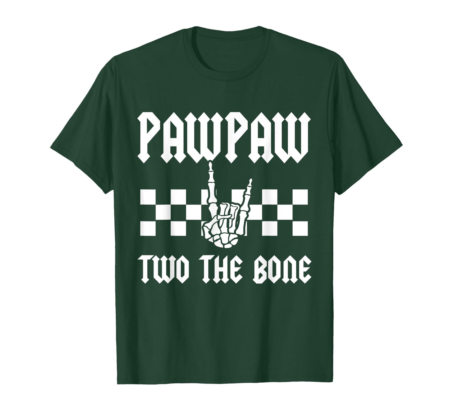 Pawpaw Two The Bone Skeleton Hand 2nd Birthday Boy Girl T-Shirt