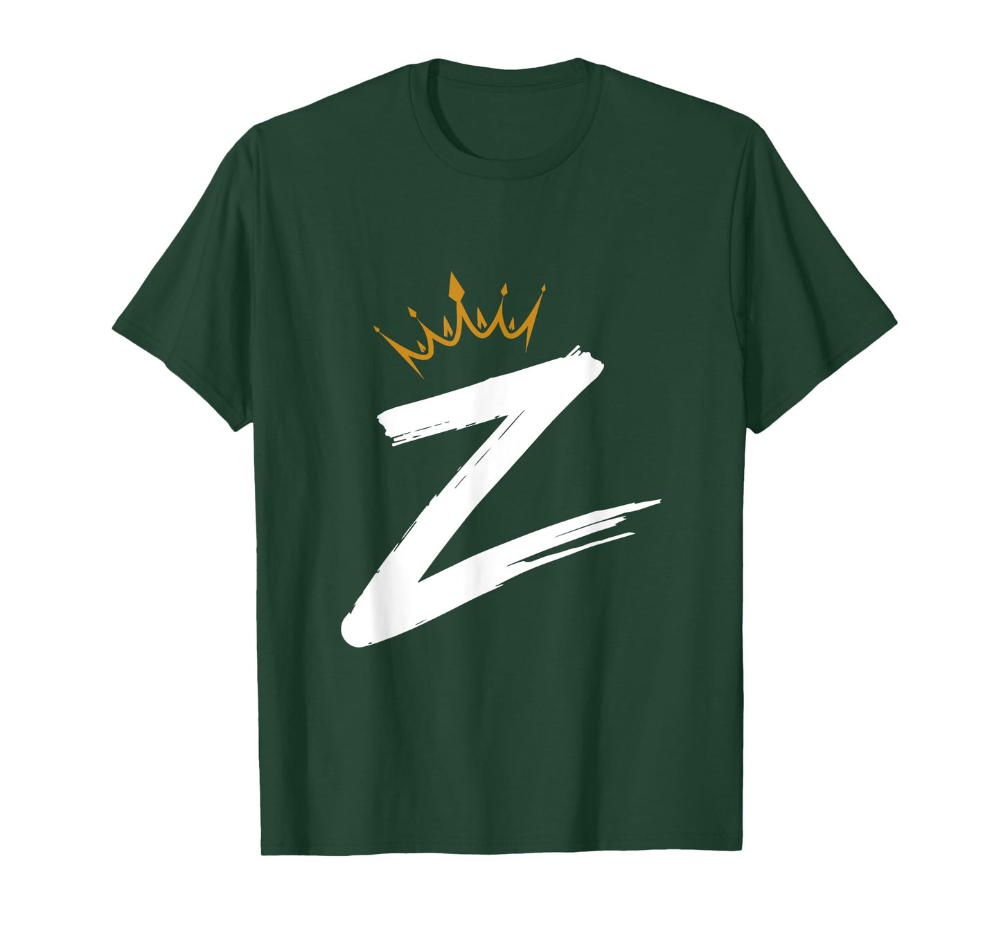 Queen King Letter Z - Favorite Letter With Crown Alphabet T-Shirt