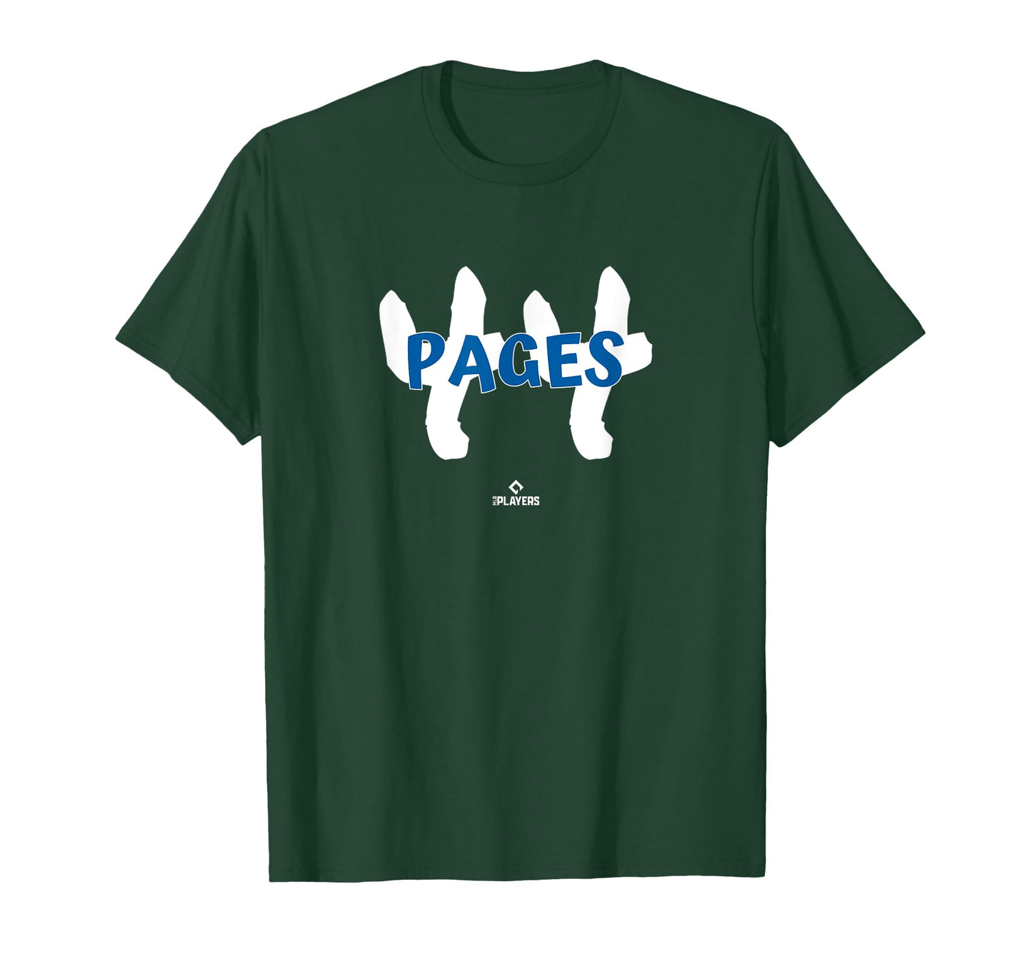 Name and Number Andy Pages Los Angeles Baseball MLBPA T-Shirt