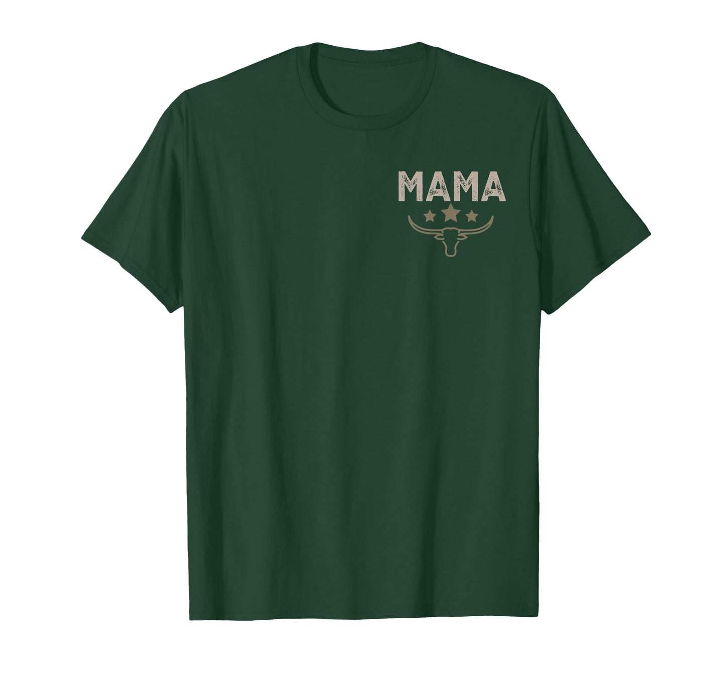 Mama 1st First Birthday Cowboy Western Rodeo Skull Matching T-Shirt