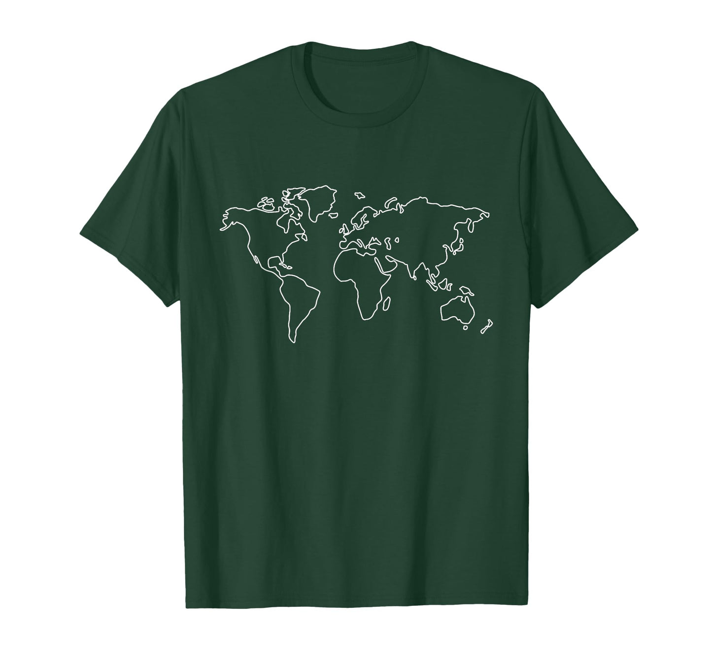 Minimalist Globe World Map T-shirt Travel Traveler Graphic T-Shirt