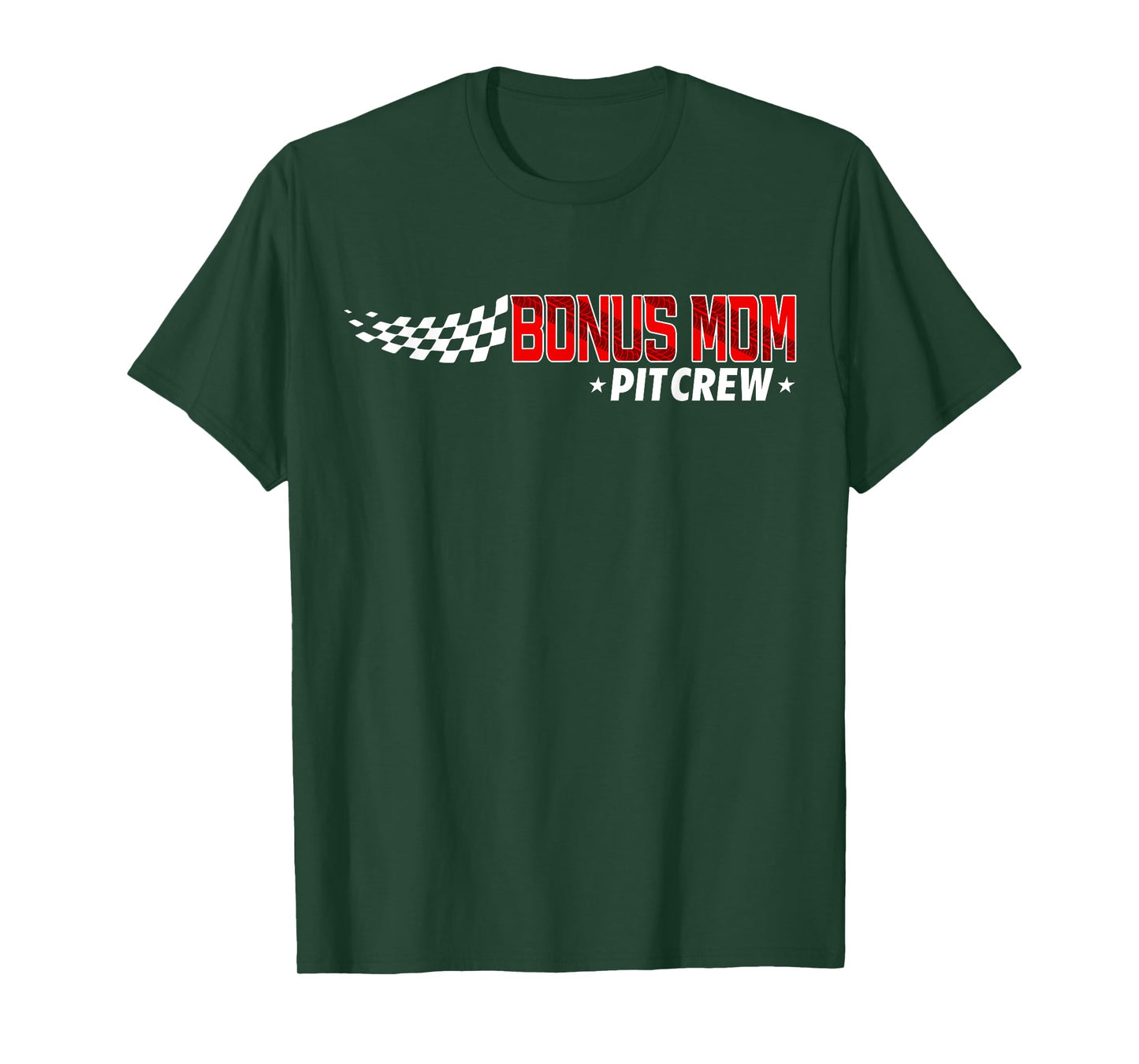Race Car Birthday Party Racing Family Bonus Mom Pit Crew T-Shirt
