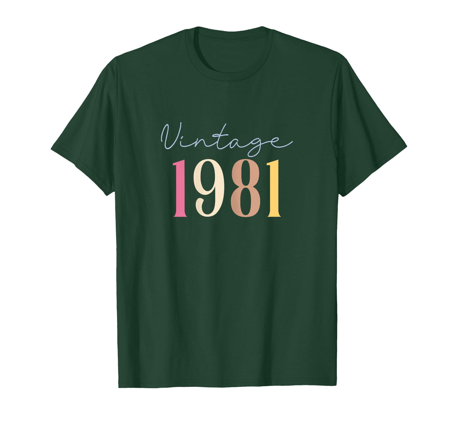 44 Years Old Vintage 1981 44th Birthday For Women T-Shirt