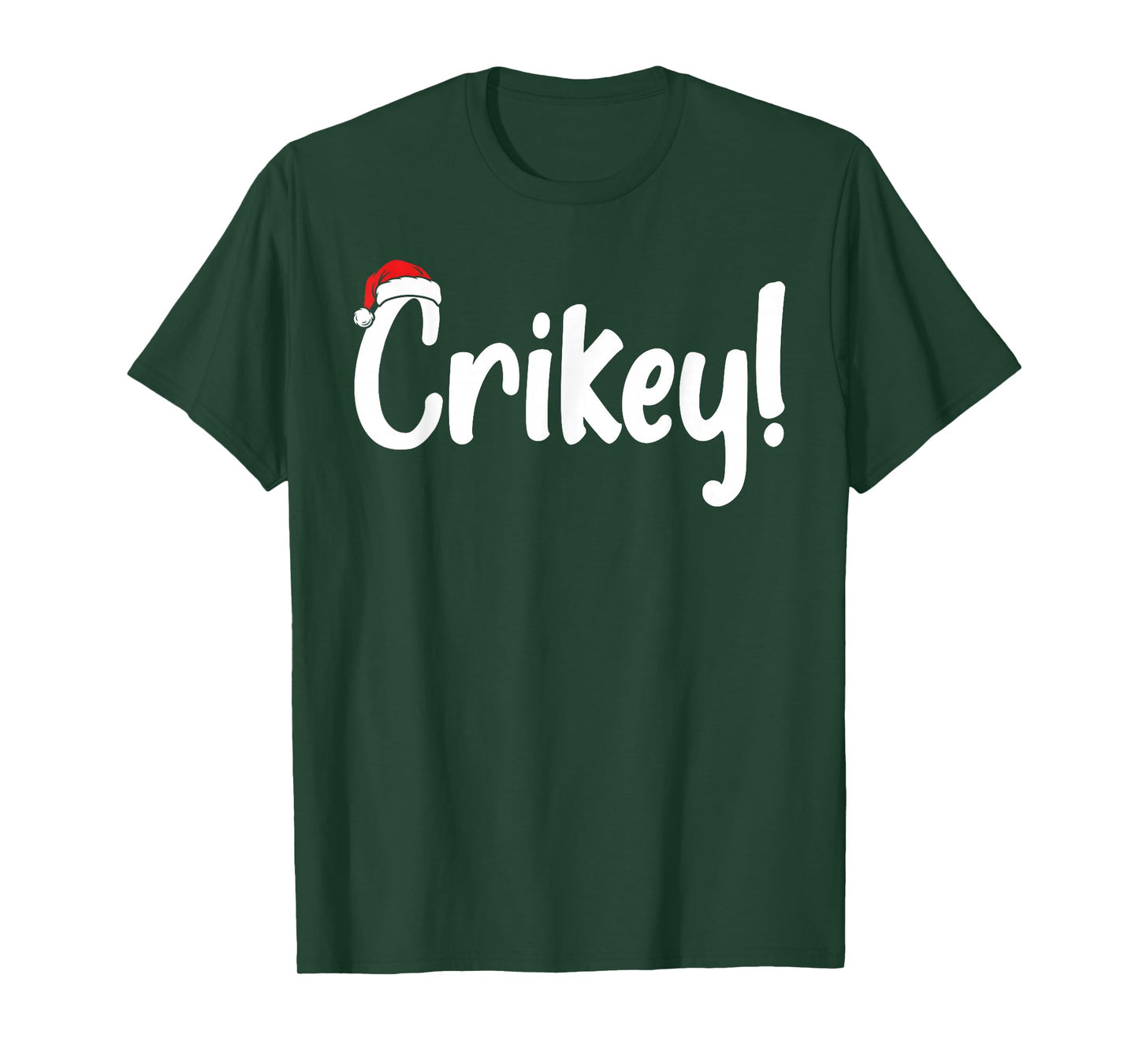 Crikey Christmas Santa Hat Matching Christmas Family Pajama T-Shirt
