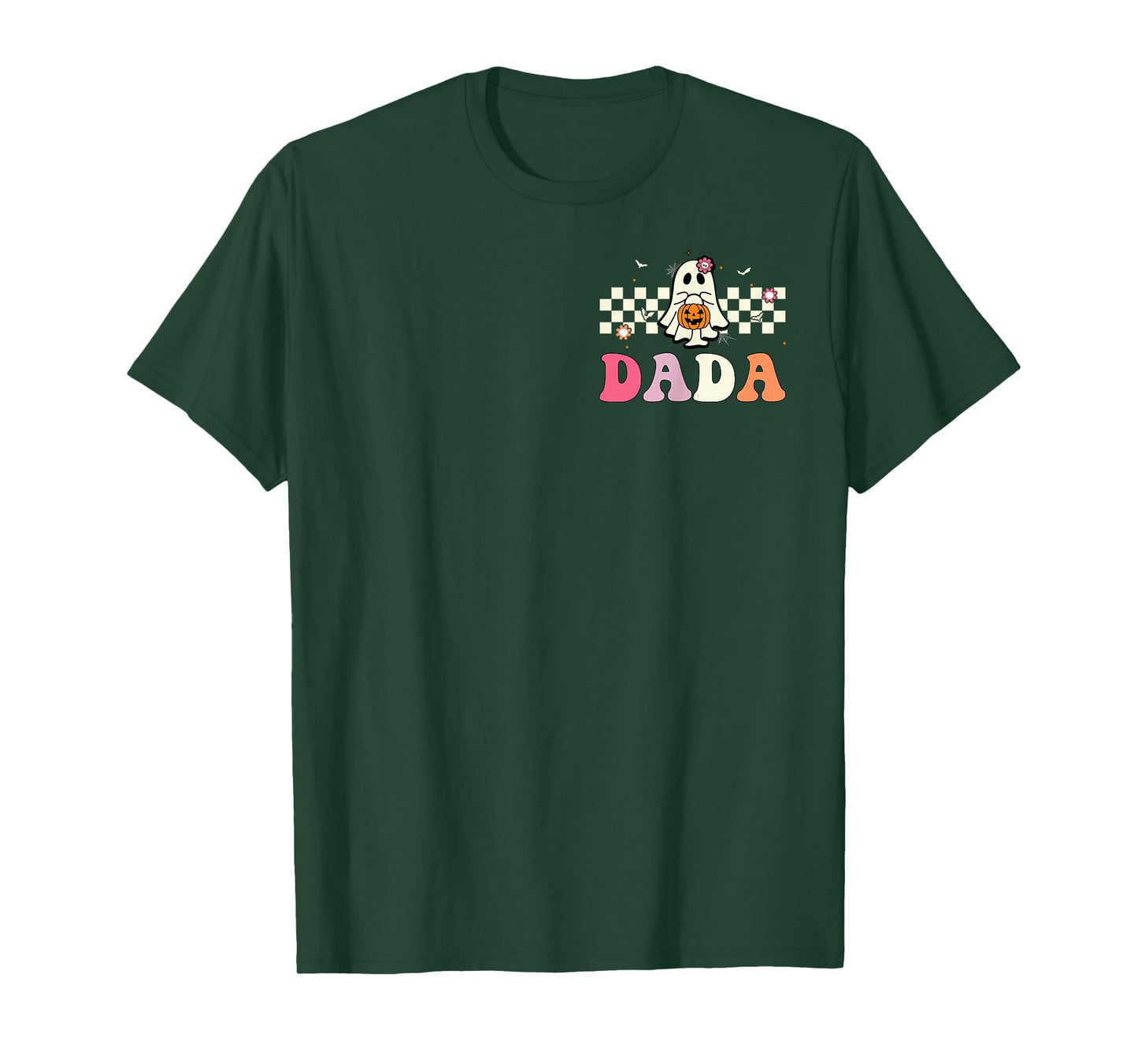 Dada Ghost Boo One Spooky Dad First Halloween Birthday Boy T-Shirt