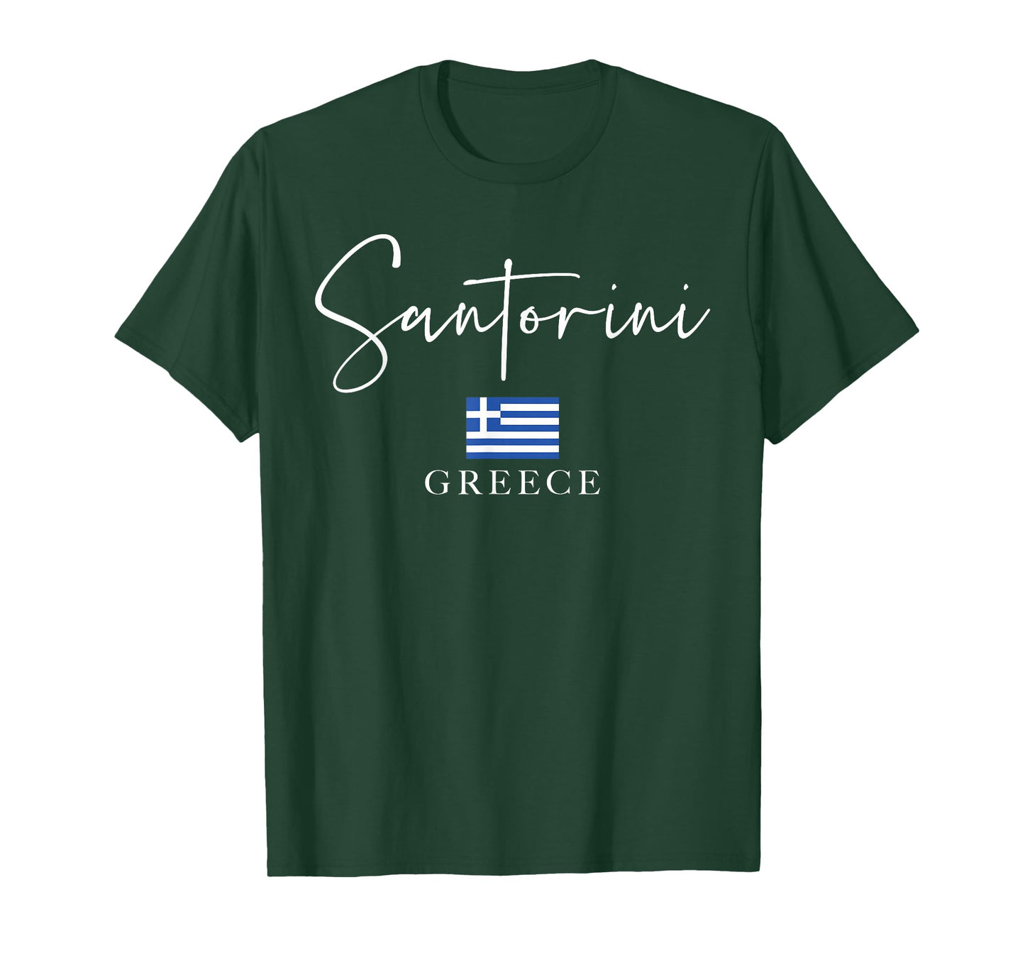 Greece Flag Vacation - Island Santorini T-Shirt