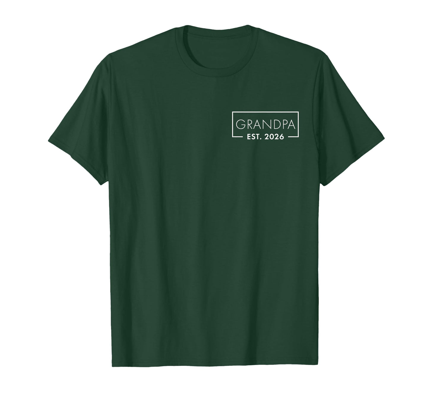Funny 1st Time Grandpa EST 2026 New Grandpa T-Shirt