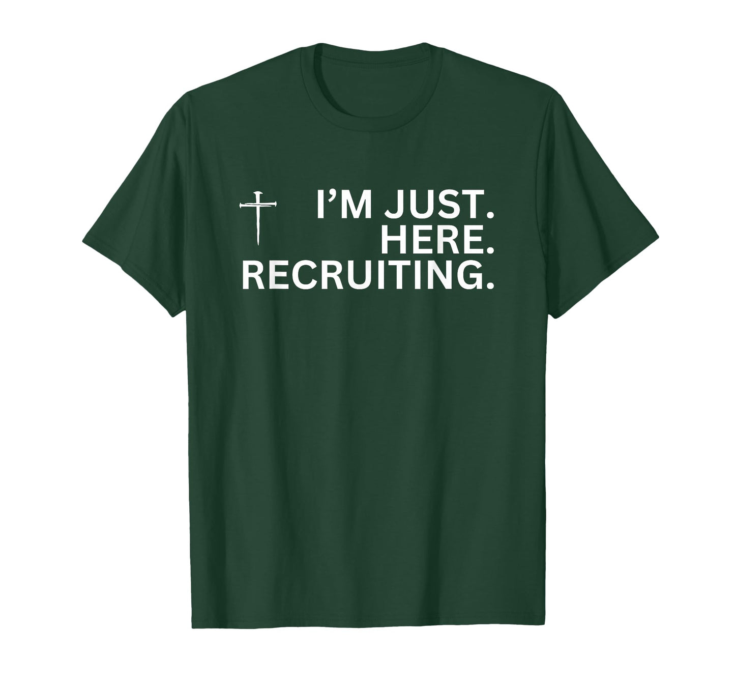 Make Heaven Crowded Christian Cross Recruiting Design T-Shirt